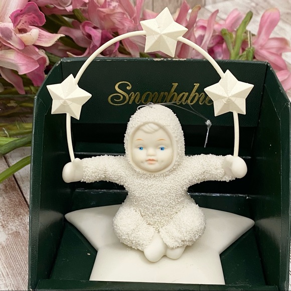 Department 56 Snowbabies Juggling Stars in the Sky Bisque Ornament - Picture 6 of 9